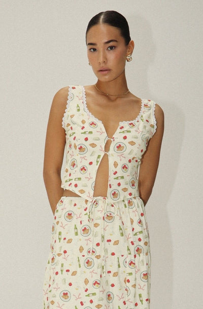 Summer Lunch Corset Top