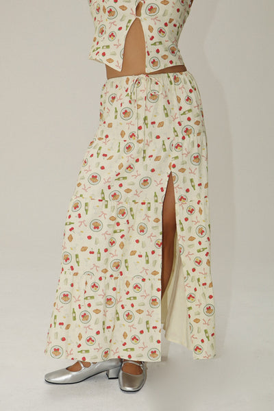 Summer Lunch Maxi Skirt